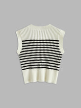 Stripe Panel Sweater Vest